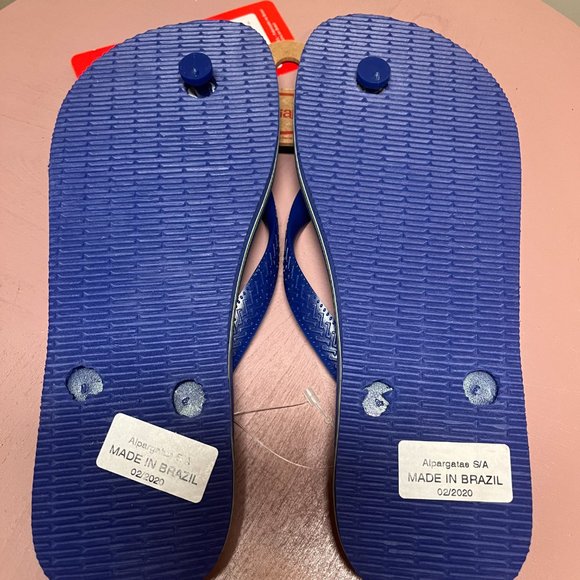 Havaianas Brazil Flip Flop Marine Blue (New with Tags) - Picture 4 of 5